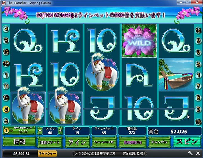 象が4つ揃って2000ドル