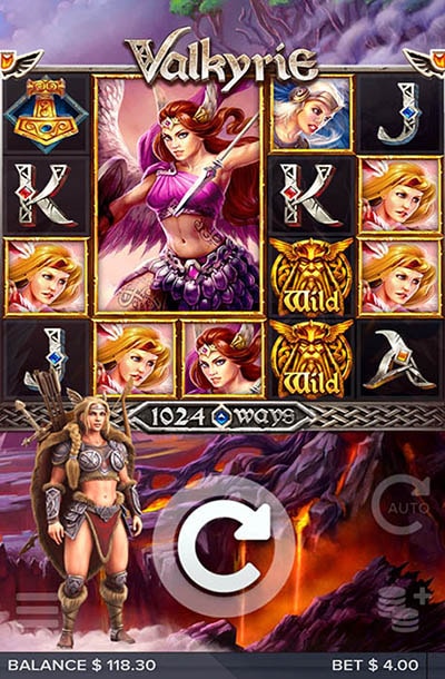 「VALKYRIE」のスマートフォンでのプレイ画面 「VALKYRIE」のスマートフォンでのプレイ画面