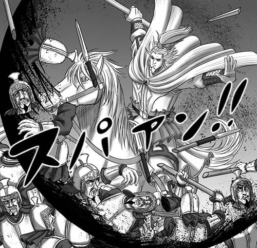 敵を薙ぎ払うグリ将軍。大当たりゲット! 敵を薙ぎ払うグリ将軍