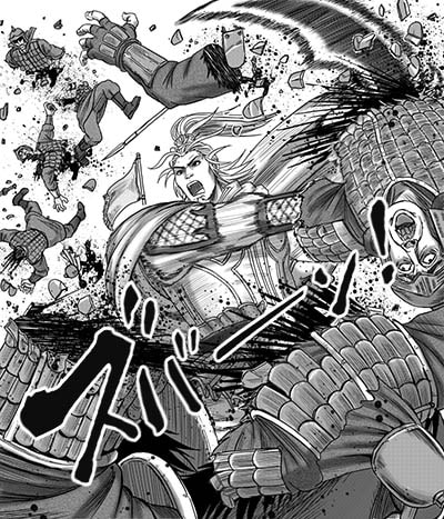敵を蹴散らすグリ将軍。ギリギリ大当たりの額。まずまず。 敵を蹴散らすグリ将軍