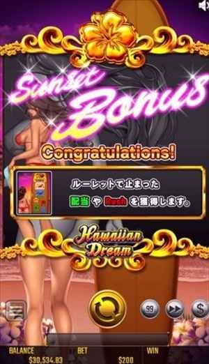 お待ちかねのサンセットボーナス! お待ちかねのサンセットボーナス!