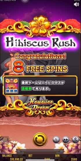 フリースピン8回 フリースピン8回