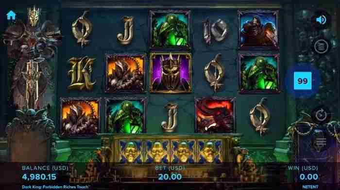 ロードオブザリングのサウロンぽいよなっとw 『Dark King』ゲーム画面、画面左に黒い騎士がたたずんでいる画像