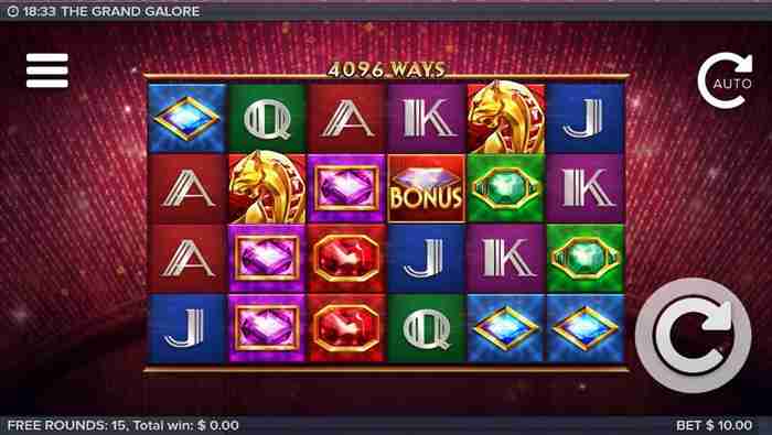 The Grand Galoreスロット The Grand Galoreスタート画面