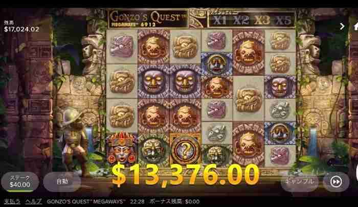 残高$17,024! 残高確認画面