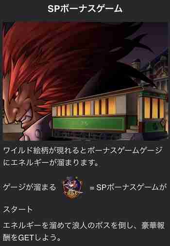 メーター満タンになるとSPボーナスゲームスタート! SPボーナスゲーム機能説明画面