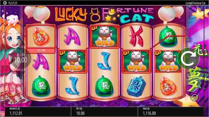 招き猫ラッシュ! またまた招き猫で宝石絵柄と5カード達成画面