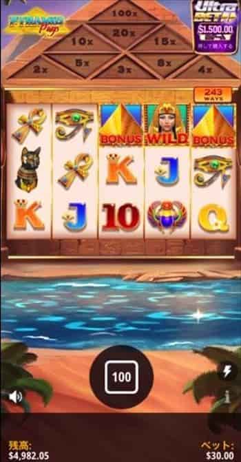 BET額$30 残高$5,000でBET額$30