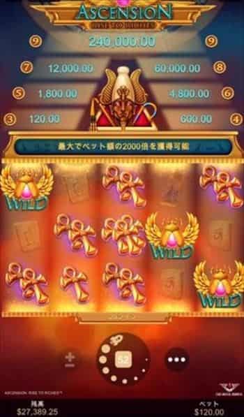 ワイルド絡みのクロス ワイルド絡みのクロスが出現する