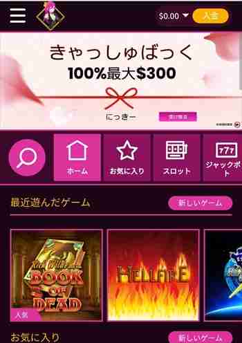 ラッキーニッキー名物の100%キャッシュバック ラッキニッキートップページ