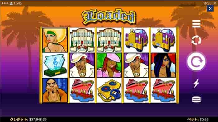 『Loaded』 2005年にリリースされた25ラインスロット『Loaded』
