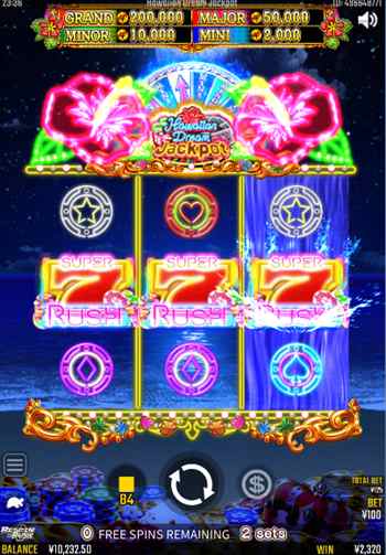 Rush継続! 7シンボルがそろう