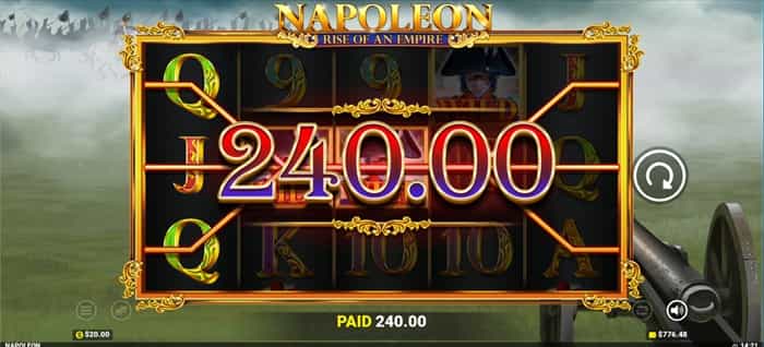 一撃$240! 一撃$240獲得