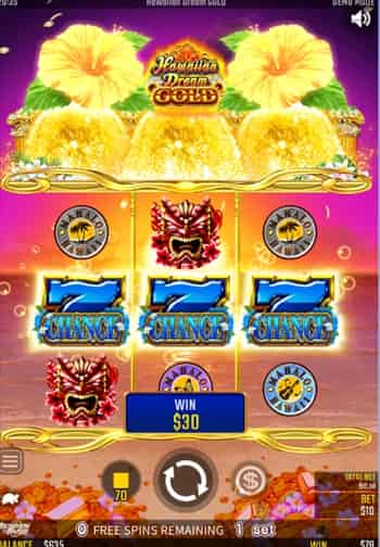 ハイビスカスが金色に光ればリトリガー確定! ハイビスカスが金色に光る