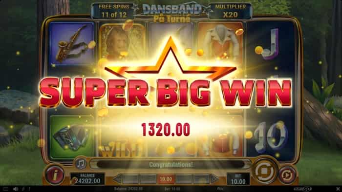 スーパービッグウィンの1,320ドル 1320ドルのスーパービッグウィン