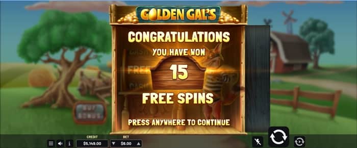 フリースピン15回 フリースピン15回