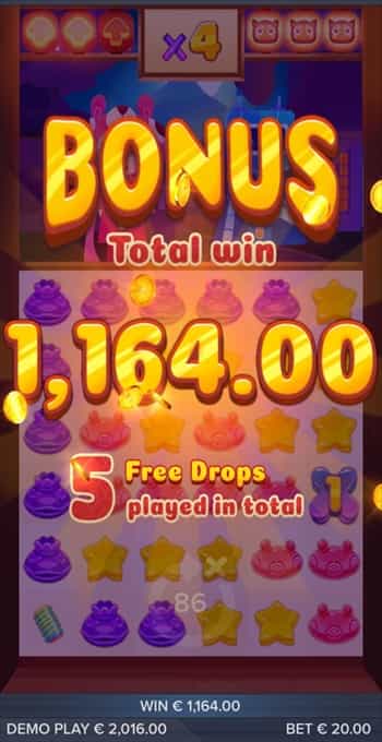 1,164ドルの大勝利! 1,164ドルのフリースピン賞金総額