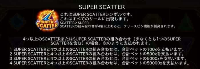 固定プライズが払い戻されるのだ! SuperScatterの解説